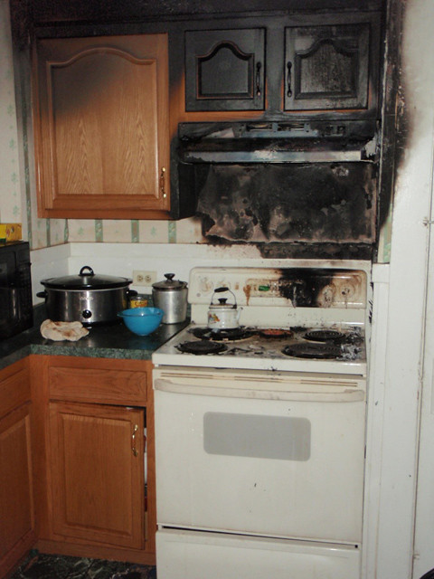 kitchen fire damage
