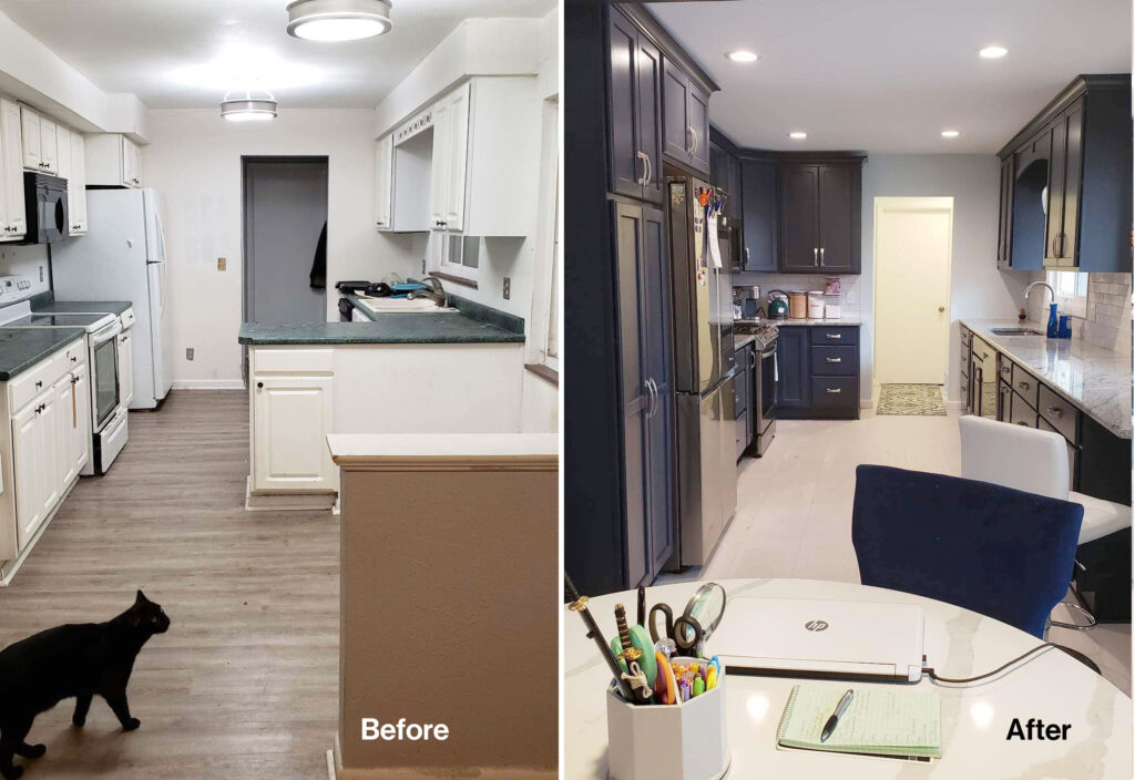 kitchen remodel before after