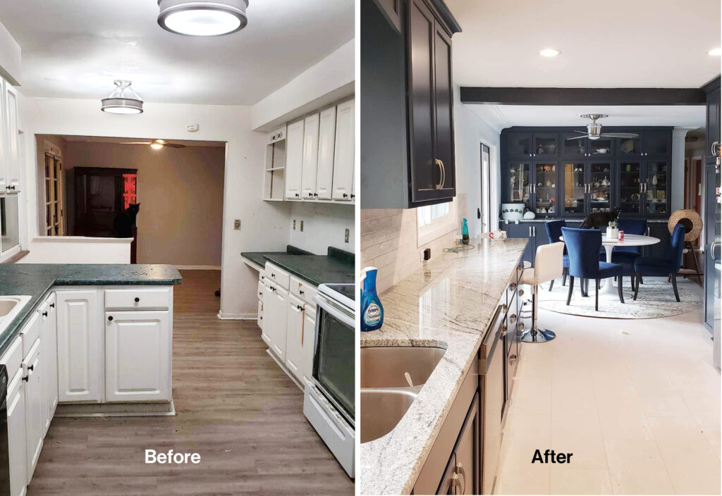kitchen remodel before after 2